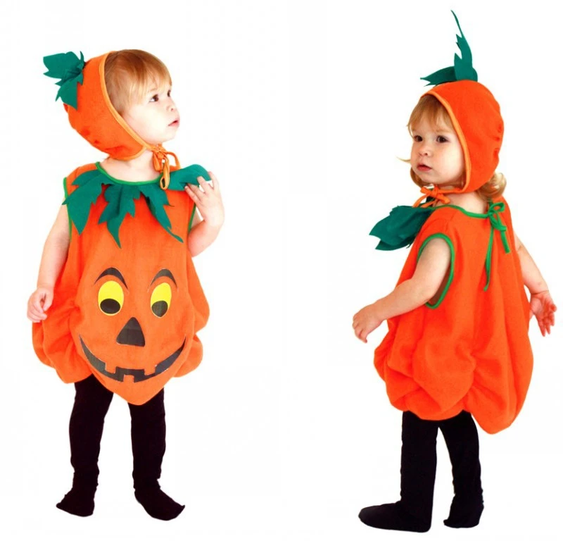 ハロウィンカボチャパーティー衣装子供子供ハロウィンパーティー衣装カボチャ衣装服パーティーゲームマント制服セット Pumpkin Costume Party Costumehalloween Set Aliexpress