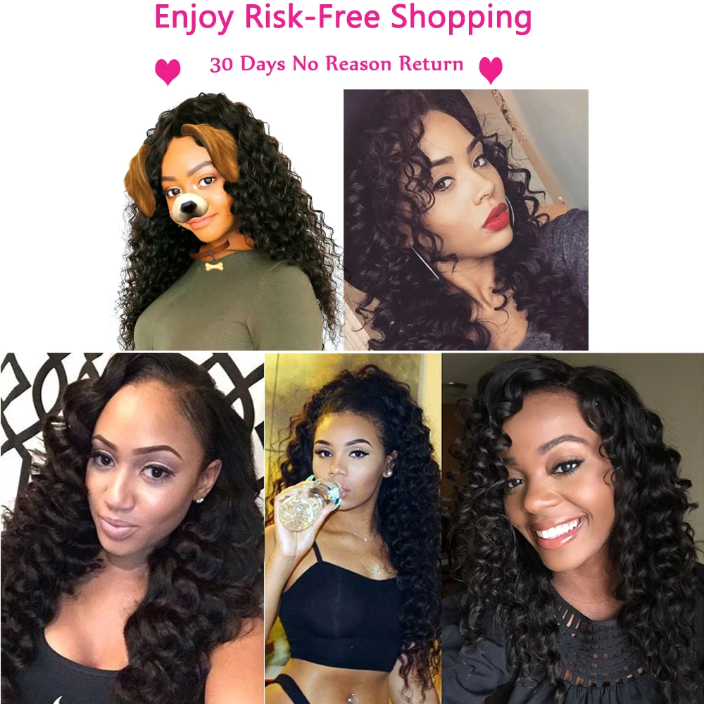 Sapphire Hair Brazilian Deep Wave 13*4 Lace Frontal Closure Human Hair Extensions Ear To Ear Brazilian Deep Curly Lace Frontal