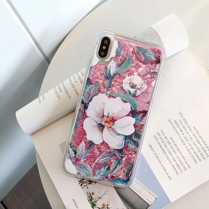 Прозрачный чехол для телефона KISSCASE с цветком iPhone XR 7 8 Plus X XS MAX мягкие силиконовые