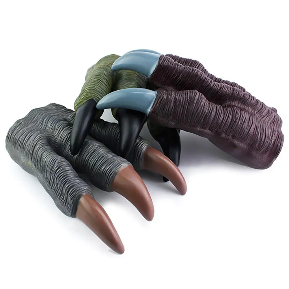 

Dinosaur Claw Model Toy Gloves Artifical Soft Dinosaur Paws 24.2x15.5cm Halloween Party Supplies
