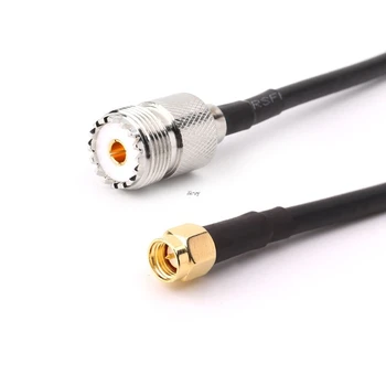 

UHF SO239 Female To SMA Male Straight RG58 Pigtail Cable RF Coaxial Assembly Cables