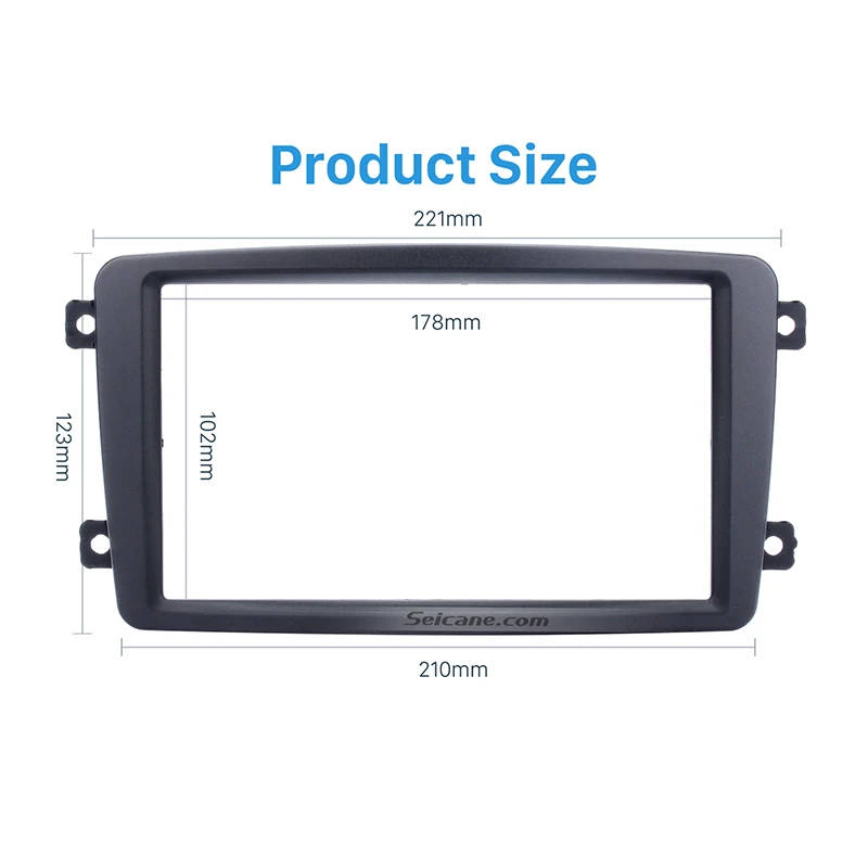 Seicane двойной Din автомобильный Радио панель DVD плеер для 2002 2003 2004 Mercedes BENZ C CLASS W203 Панель комплект стерео Даш отделка комплект