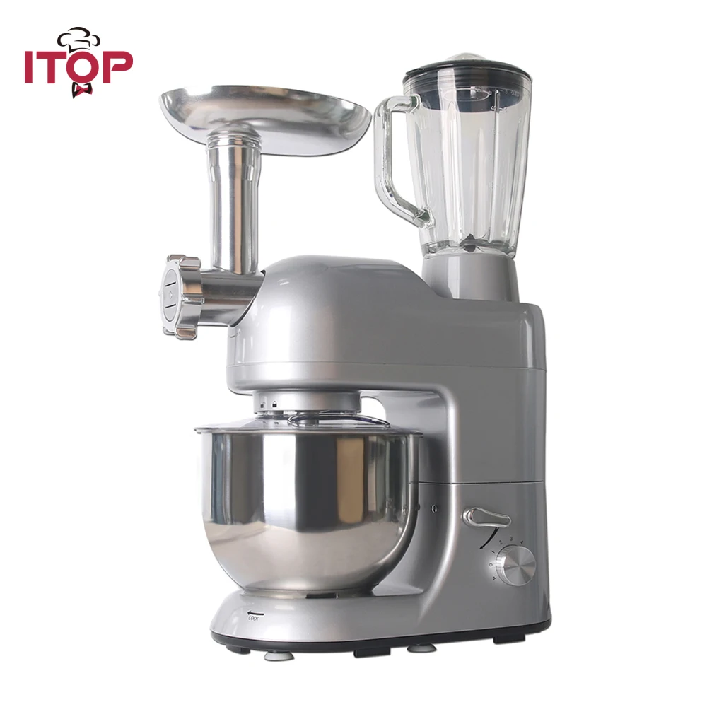 

ITOP Multifunction Food Mixers Meat Grinder Vegetable Fruit Juicer Blender 5.2L Mixing Machine Food Processors