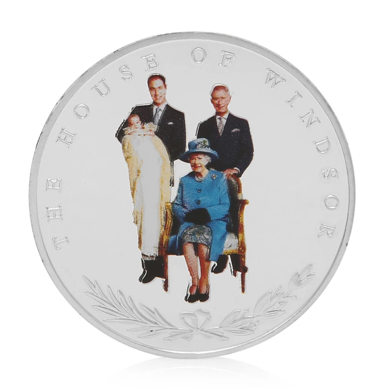 Дети любят интересные четырех поколений британской королевской Семья памятная монета цинковый сплав памятная монета