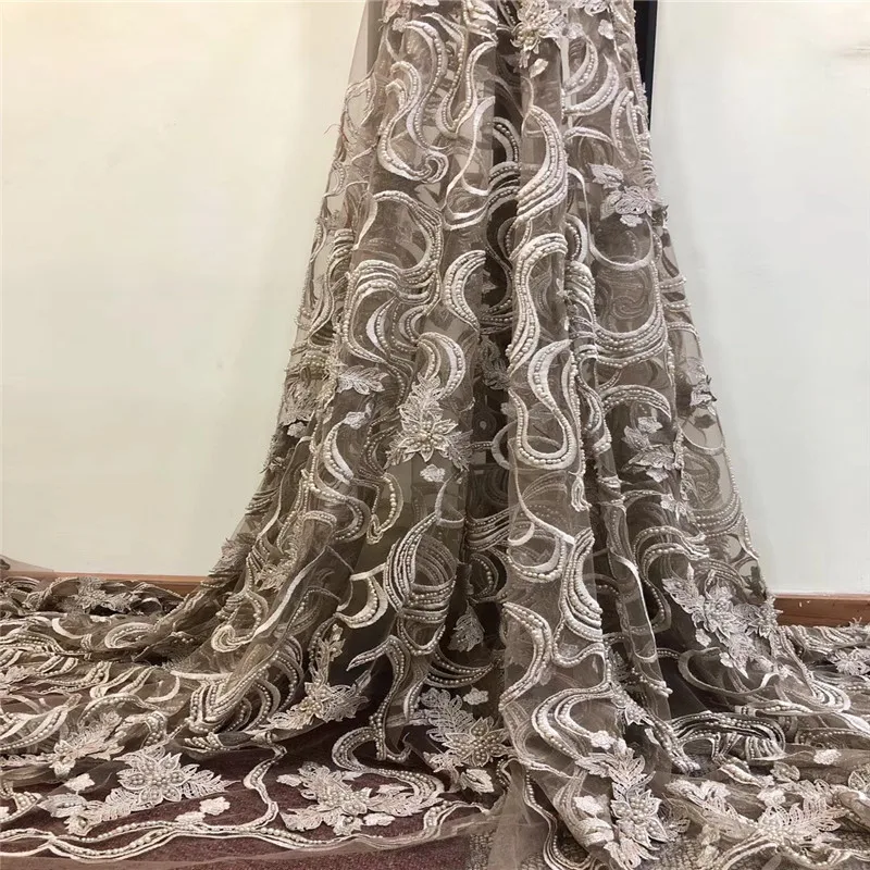 Свадебные нигерийской свадьбы кружева материалы 3D кружевной ткани Высокое качество 2018 Африканский кружевной ткани на продажу кружева