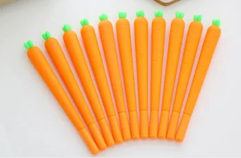 

new carrot korea Gel Pen Ink Pen Gift School prize Office writing Supply kawaii student Stationery black needle pen 48pc