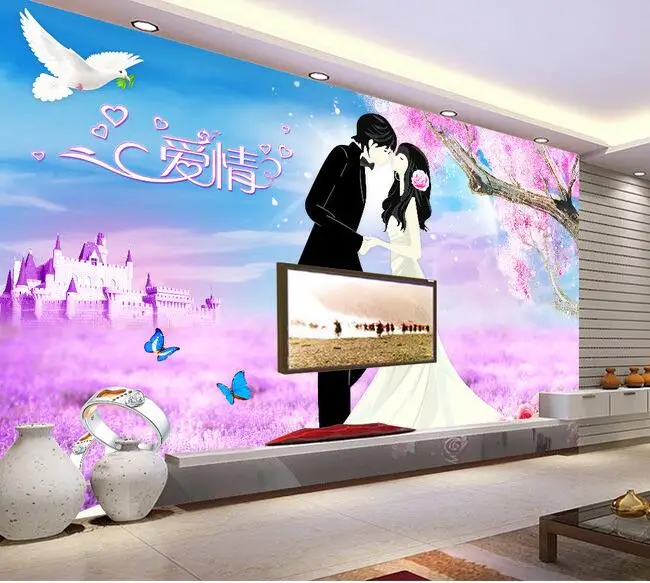 8100 Gambar Wallpaper Kartun Romantis Terbaru