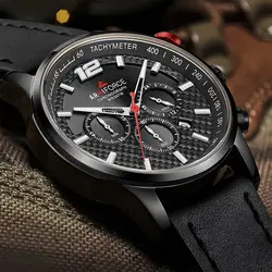 ARMIFORCE 2018 Новый Для мужчин хронограф Для мужчин Спорт кварцевые наручные часы Для мужчин s военные кожа водонепроницаемый Дата Часы Relogio Masculino