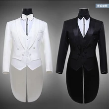 Новая мужская мода формальное платье костюм наборы смокинг платье Мужчины певец сценические костюмы(костюм+ брюки)/XS-XL