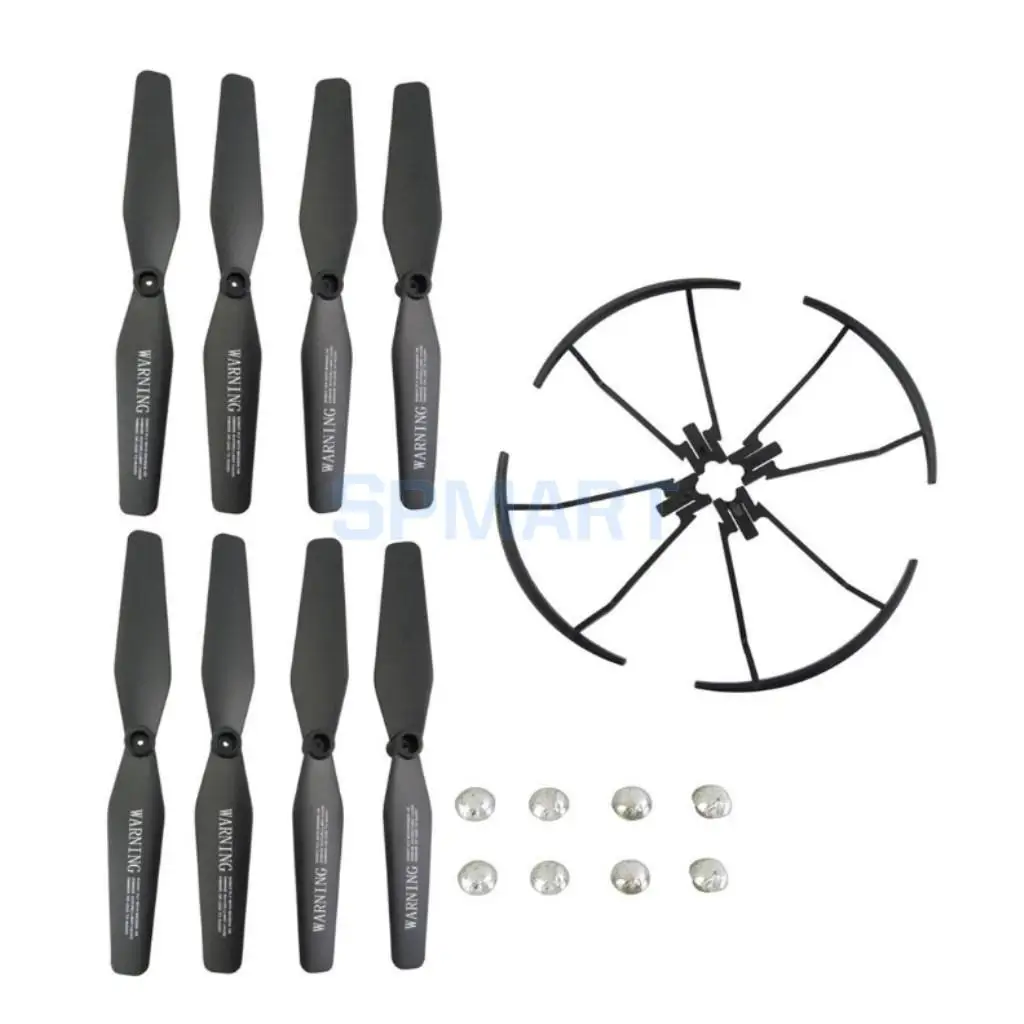 12Pcs Propeller Prop & Protective Cover & Motor for VISUO XS809 XS809W XS809HW 8807 8807W RC Drone Quadcopter Aircrafts