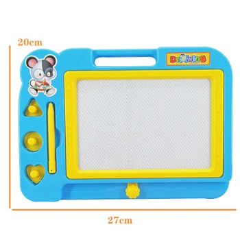 

New 2019 Magnetic Writing Board Hot Sketch Pad Durable Children Kid Fun Learning Tool With Stamps Random Color