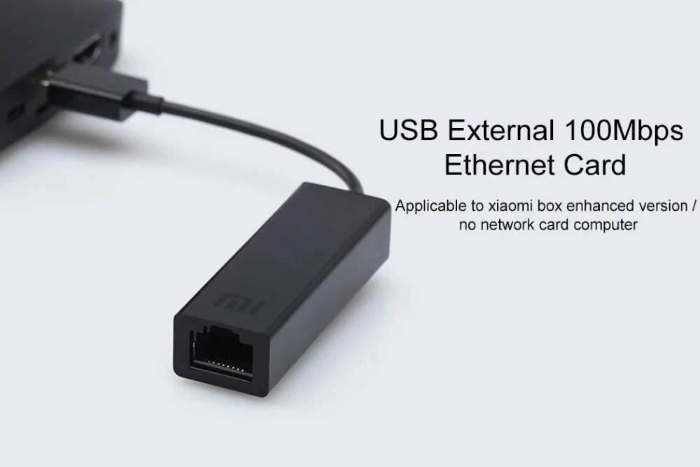 Original Xiaomi USB External Fast Ethernet Card Mi USB2.0 To Ethernet Cable LAN Adapter 10100Mbps Network Cards For Laptop  (1)