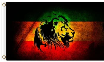 

Rastafarian King Lion Rasta Life reggae colors flags 90x150cm