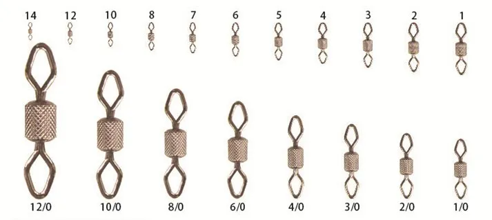 Diamond eye impressed rolling swivel