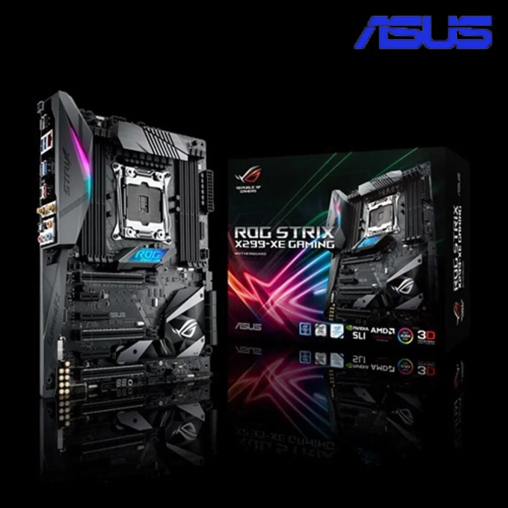 

ASUS ROG STRIX X299-XE GAMING X299 ATX Motherboard 802.11ac Wi-Fi DDR4 Dual M.2 SATA 6Gbps USB3.1 Desktop Mainboard