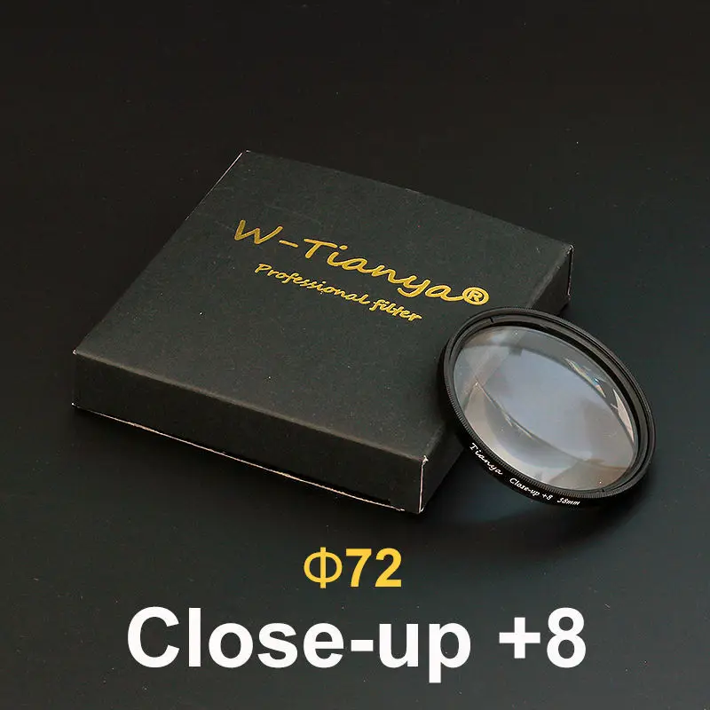 W-YIANYA 72mm Close up Macro +8 Close-Up Closeup Lens Filter for 72 mm Digital Camera Lenses | Электроника