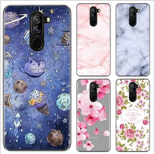 Для Doogee X60L случае 1 мм Мягкие TPU Роскошные Тонкий художественный дизайн узор