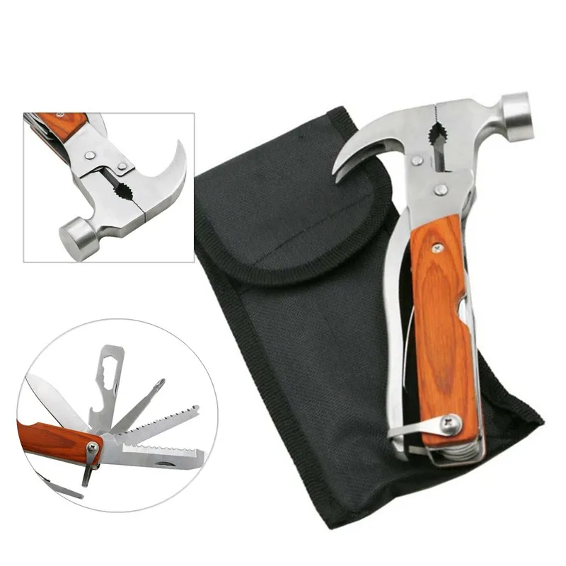 Multi functional Combination Stainless Steel Claw Hammer Car Escape