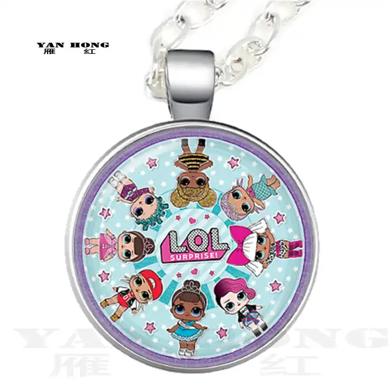 Yanhong Ювелирные изделия кукла стеклянный кулон ожерелье дисплей ручной ребенок сюрприз действия детей день рождения партии