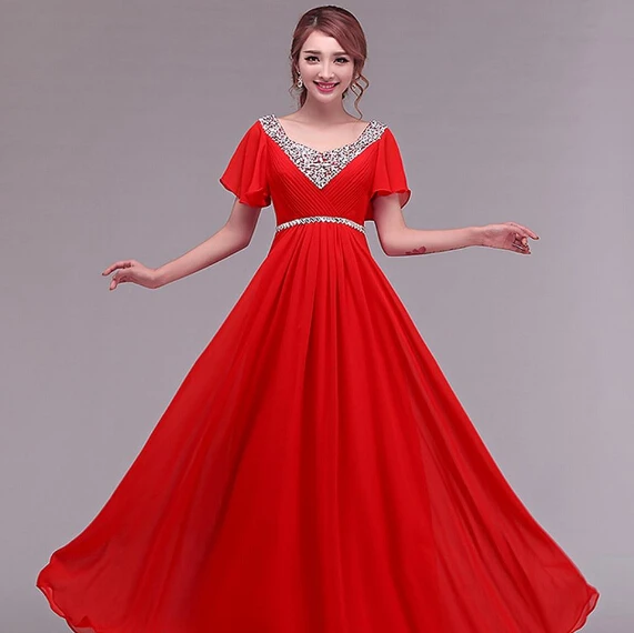 Red Elegant Semi Formal Dresses