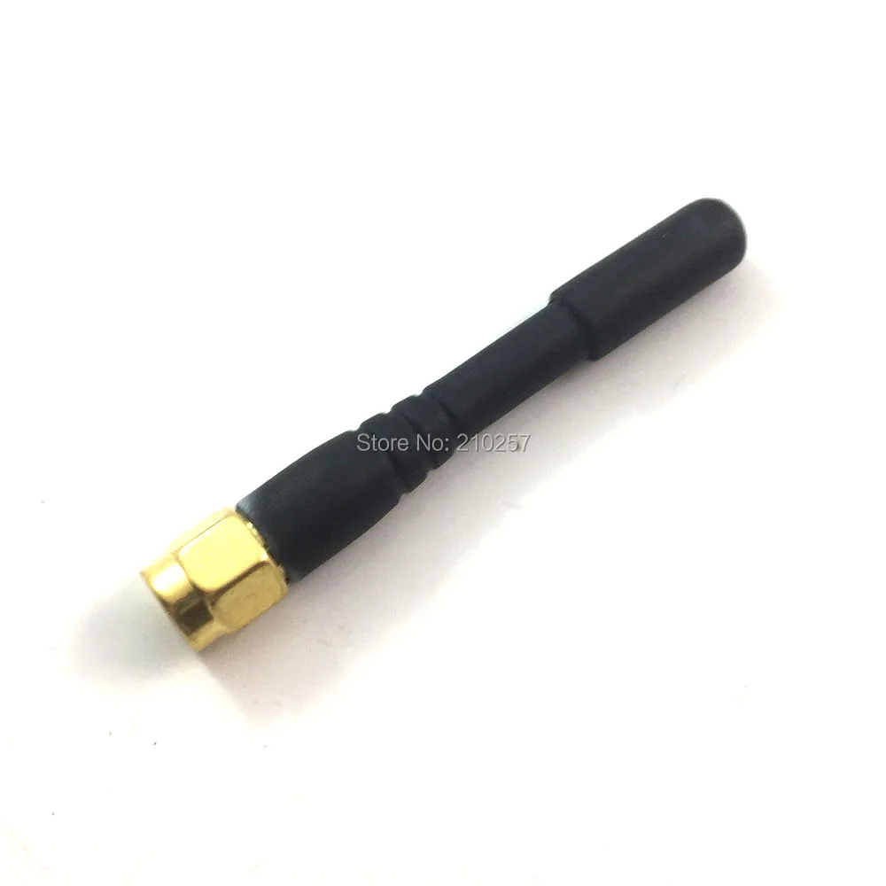 1pcs Wifi Antenna 2.4 Ghz 3dbi Aerial With Sma Male Connector Black 5cm Length