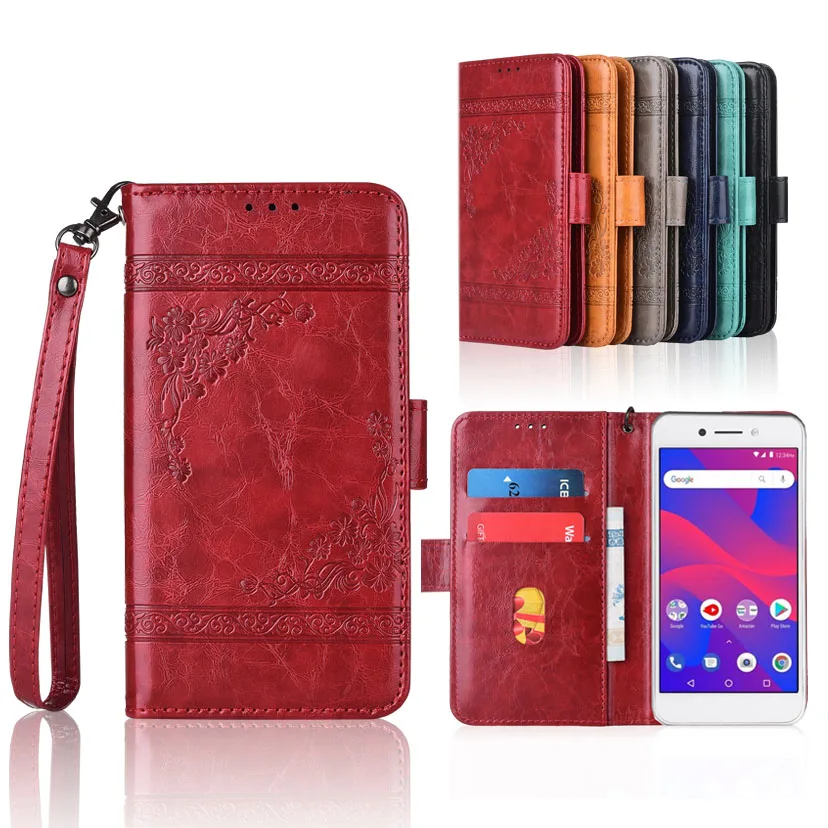 

Wallet case for Doogee X11 case with Strap,100% special PU leather Patterned Floral Flip Case
