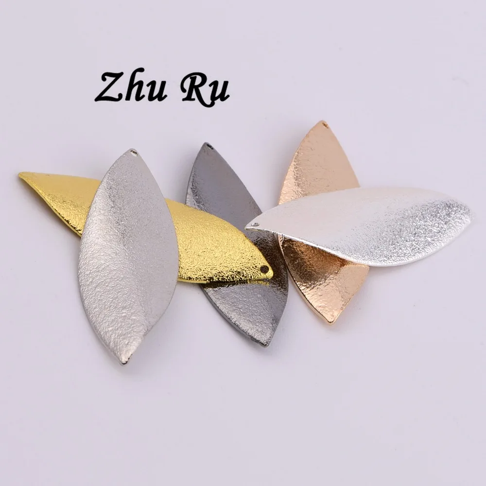 10 шт. ZHU RU 35*12 5 мм Овальный контур глаз яйца галька Манго Форма Подвески шармы для