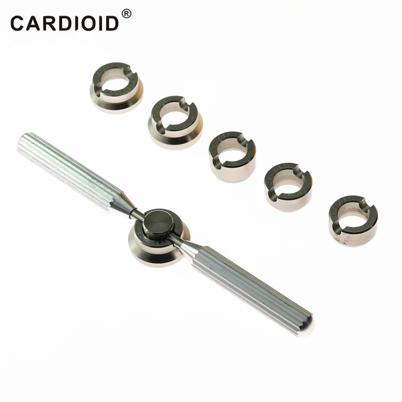 

No.5537 18.5mm~29.5mm Stailess Steel Watch Opener 6 Size Watch Back Opening Tools, Watch Case Opener for RLX
