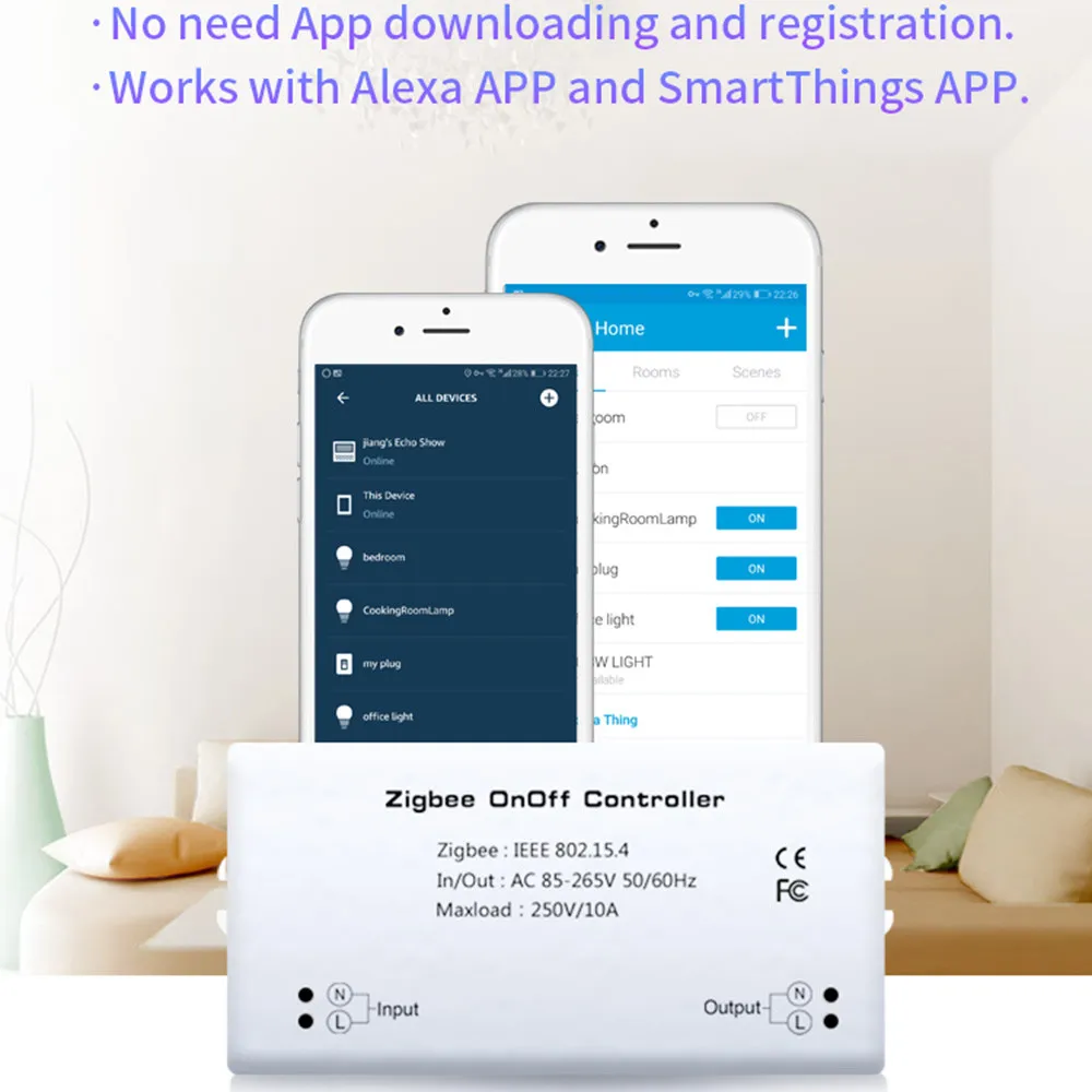 Умный дом Zigbee беспроводной модуль переключателя для Echo/Smart Things Hub модуль Apple/Android APP управления R#0404