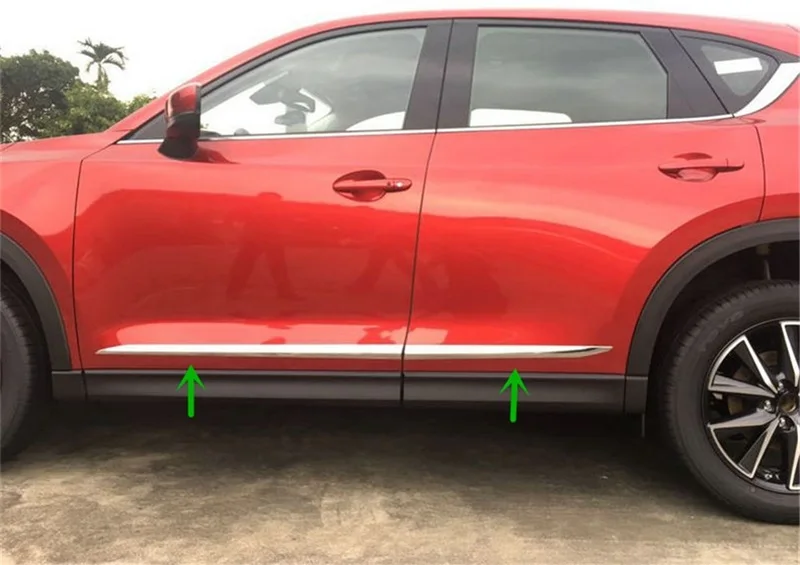 Car-Body-Trim-For-Mazda-CX-5-CX5-2017-2018-Side-Door-Molding-Cover-Plate-Sill_