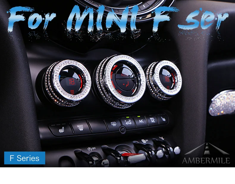 Car Console Multimedia Knobs Covers Interior Decoration for BMW Mini Cooper F54 F55 F56 F57 F60 Countryman Accessories (1)