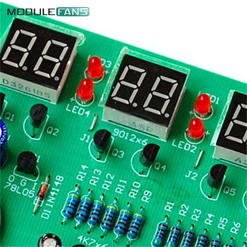 Цифровой светодиодный модуль для электронных часов AT89C2051 6 9 12 В детали часов|diy
