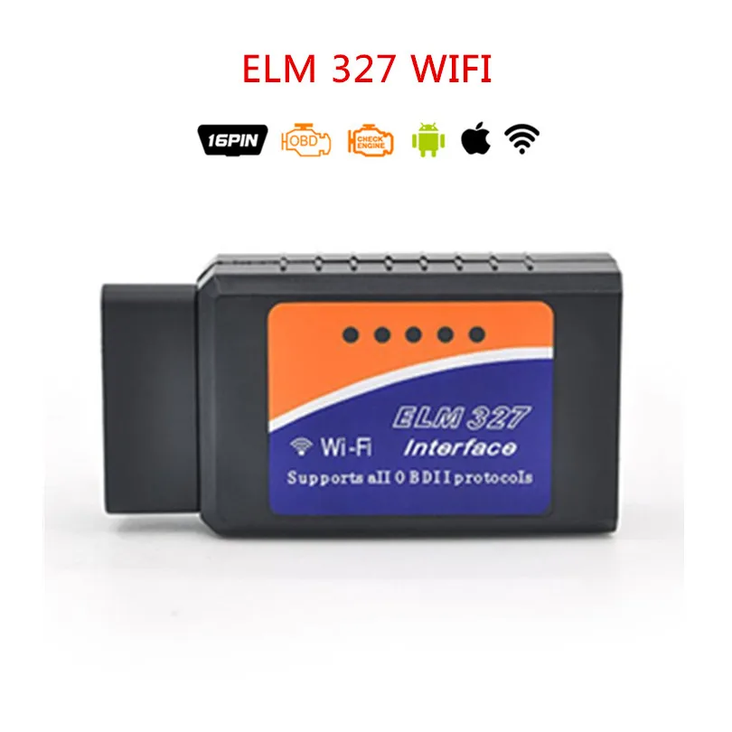 Супер Мини ELM327 V1.5 Bluetooth сканер ELM 327 V1.5 с PIC18F25K80 OBD2 сканер Поддержка J1850 протоколы - Цвет: ELM 327 WIFI