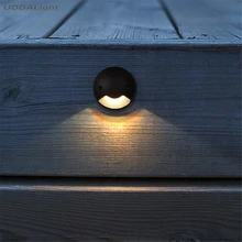 Светодиодный светильник для лестницы, 3 Вт, светодиодный подземный светильник, 1 боковой светильник, Dia78* h80 мм, черный, AC/DC12V/85-265 в