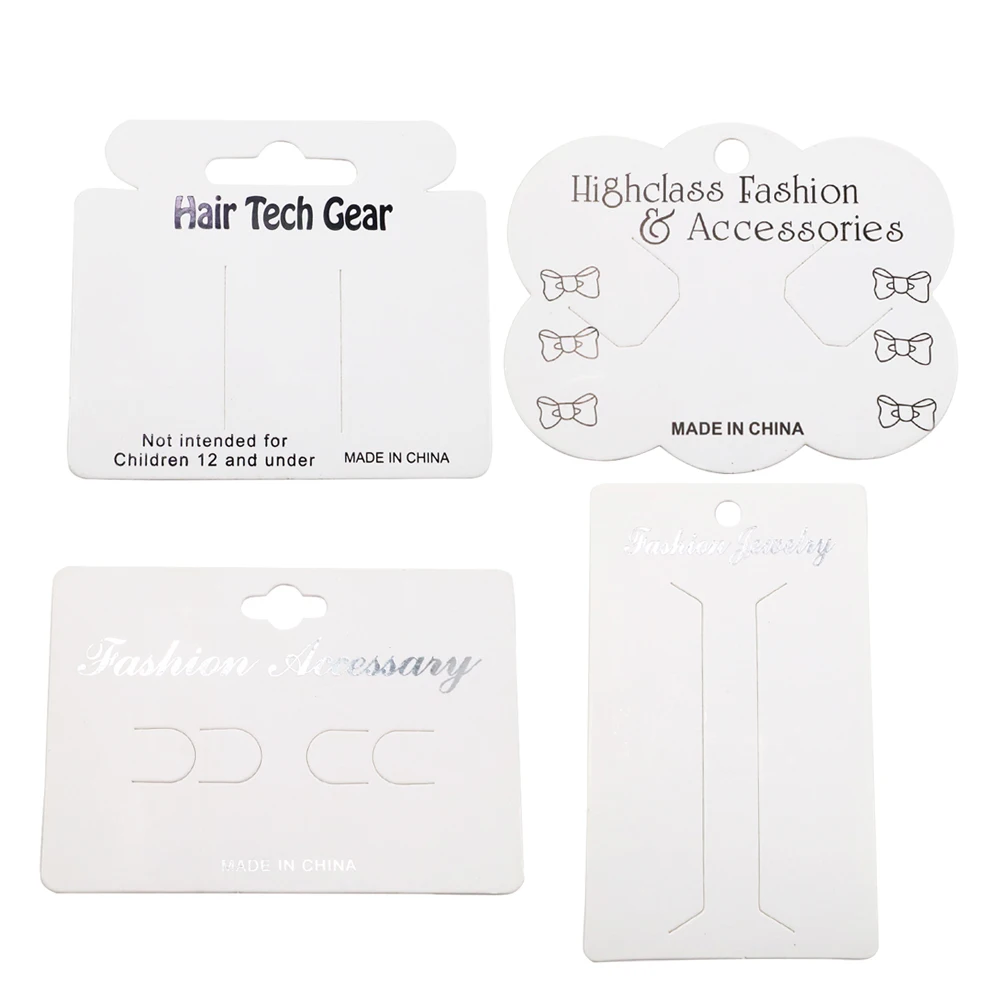 

David accessories jewelry paper cardboard hair clip hair claws blank card Hang Paper Cardboard Cards Package DIY Party,100Yc3283