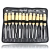 12PCS Assorted Wood Working Carving Chisels Tools Skew Sculpting Tool Set Wood Carving Tools Chisel