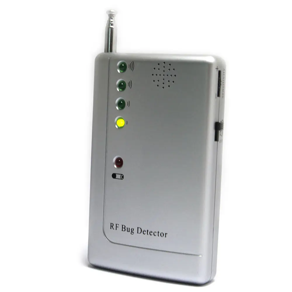 SILVER RF Signal Detector Wireless Transmitter GPS SPY Camera Bugs GSM Finder 6GHz Anti Candid