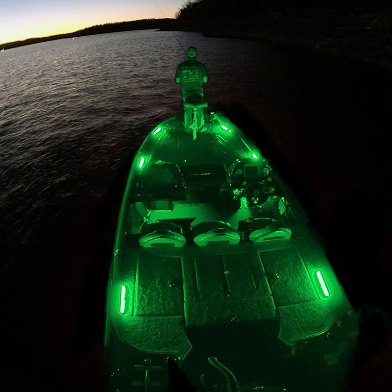 CBJEHIFEY 4 Stück 12V Wasserdicht LED Boot Licht Navigations Positionslichter Boot Hecklicht Ankerlicht für Boot Marine Yacht Segeln Signal Lichter Blau LD015 