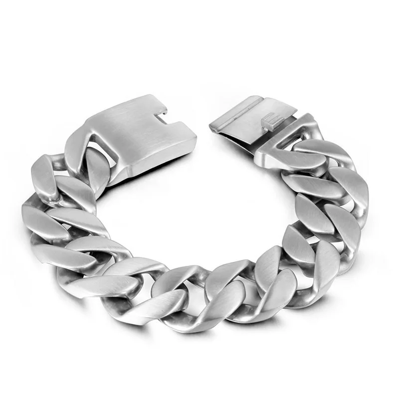 

Men Bracelet Erkek Bileklik Jewelry Wholesale Steel Wire Drawing Hand Contracted Smooth Man Swagger Thick Ce226 Personality