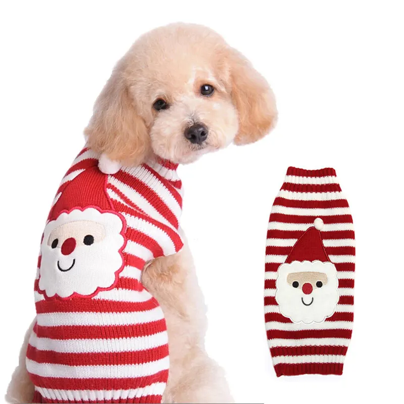 DOGGYZSTYLE Новый рождественский собачий свитер одежда красный жилет с оленем