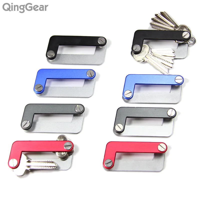 8PCS QingGear OKEY Advanced Key Holder Bar Key Organizer Operazione con una mano Utile KIT Utensile manuale combinato