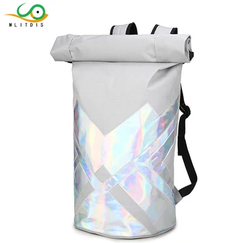 

MLITDIS Men's Large Capacity Travel Backpack Laser Male Luggage Shoulder Bag Computer Backpacking Men Functional Versatile Bags