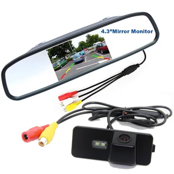 

CCD Car Rear View Camera For VW Seat Magotan 2011-2013/POLO(CC)/Golf /New Bora With 4.3 inch Car Reverse Mirror Monitor
