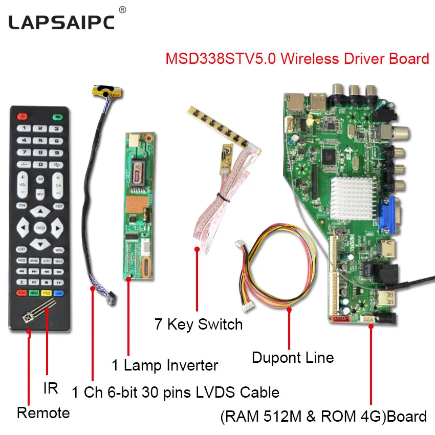 • Smart Wireless Network Tv Driver Board Scheda Madre Lcd Universale Scheda Controller Led Per Android Wi-Fi Atv Gratuito S