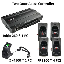 Inbio260 Tcp/Ip Система контроля доступа две двери безопасности доступа Управление; двойная дверь доступа Управление Панель с FR1200 zk4500