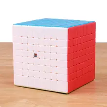 Moyu Yuhu: mofangjiaoshi MF8 8x8x8 Волшебная скорость, наклейка в виде кубика, менее профессиональный 8 слоев, гладкий куб обучающий игрушки для детей