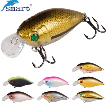 

Smart 55mm 9.5g Crank Bait Hard Fishing Lure VMC Treble Hooks Isca Artificial Para Pesca Fishing Wobblers Leurre Souple