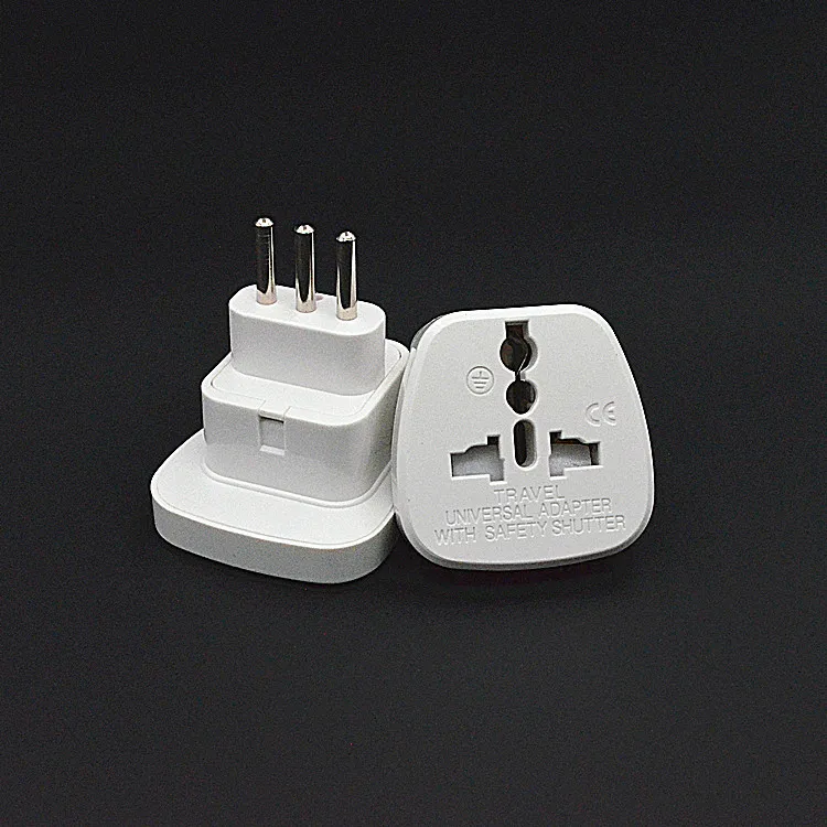2PCS Portable White 250V 10A Italy Standard conversion plug with security door travel study converter power outlet | Электроника