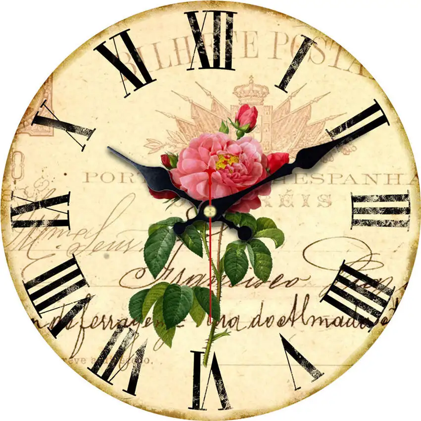 Розовые дизайнерские круглые часы для домашнего декора, бесшумные настенные часы для кафе, офиса, кухни, винтажные большие настенные часы, художественные без звука - Цвет: Pink