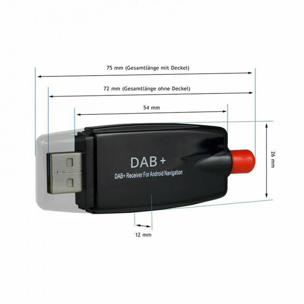 Автомобильное радио для машины USB приемник dab тюнер дисковая антенна Переходник для Android